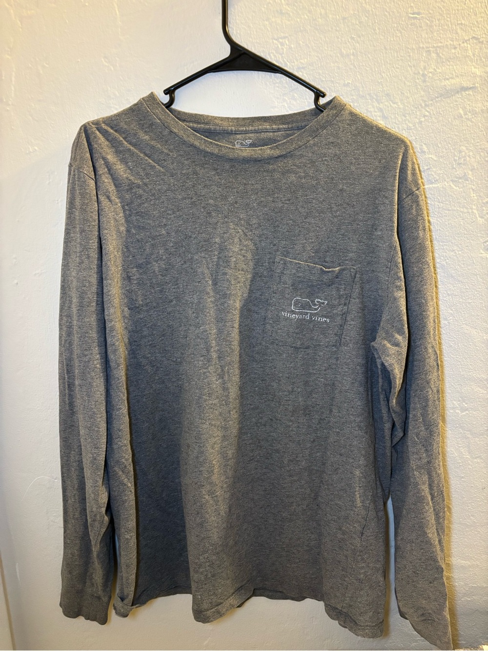 Vineyard Vines Men's Long-Sleeve Pocket Tee - Gray
